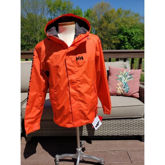 Helly-Hansen Men's Ervik Jacket Large Cherry Tomato regular fit skii rainwear - Picture 1 of 12